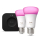 Inteligentna żarówka Philips Hue Zestaw startowy: 2 inteligentne żarówki White Color Ambiance